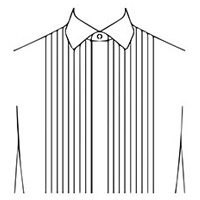 Pleated + Hidden Button